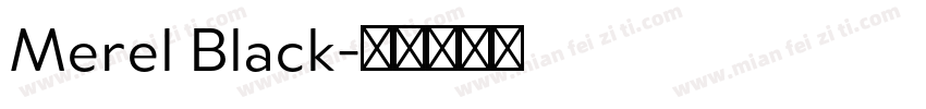 Merel Black字体转换